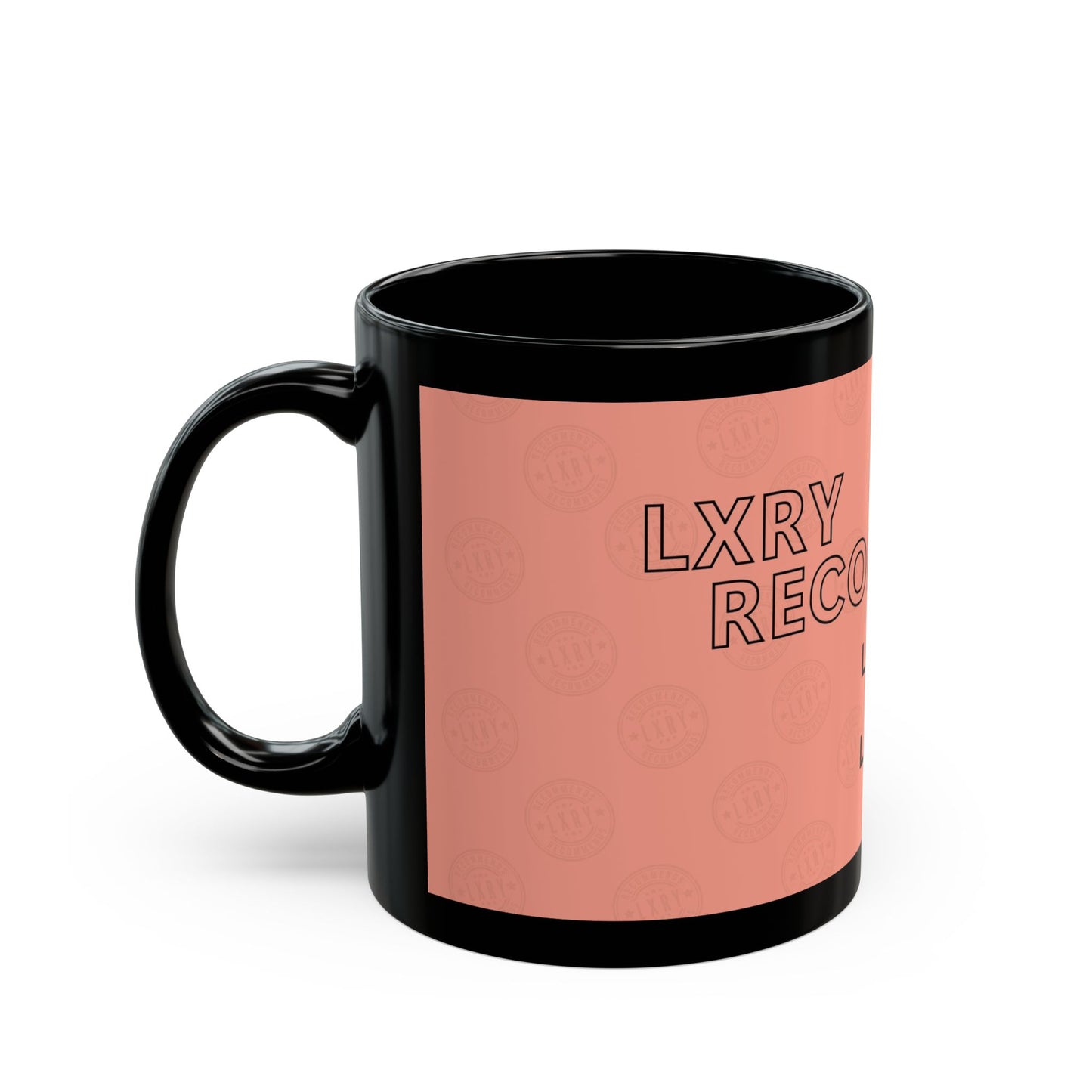 LXRY RECOMMENDS Peach / Black Mug (11oz)