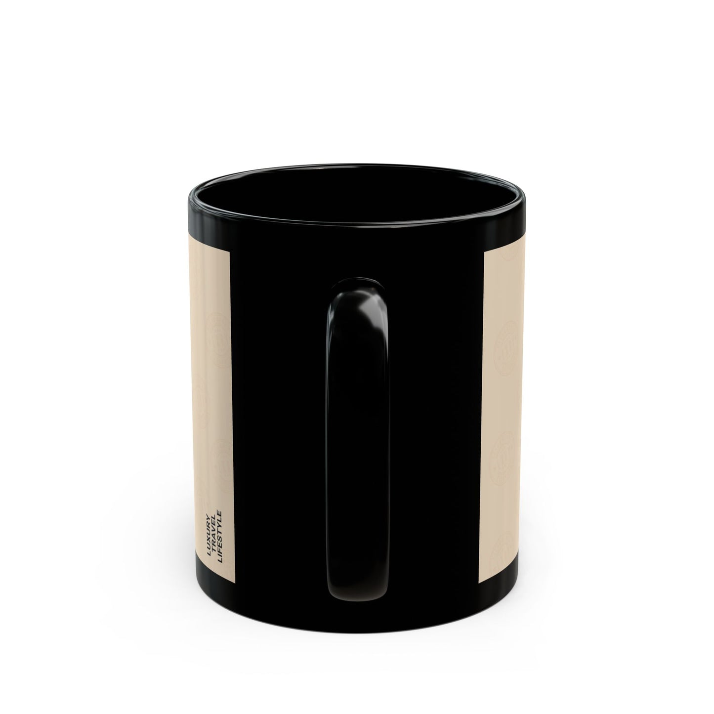 LXRY RECOMMENDS Creme/ Black Mug (11oz)