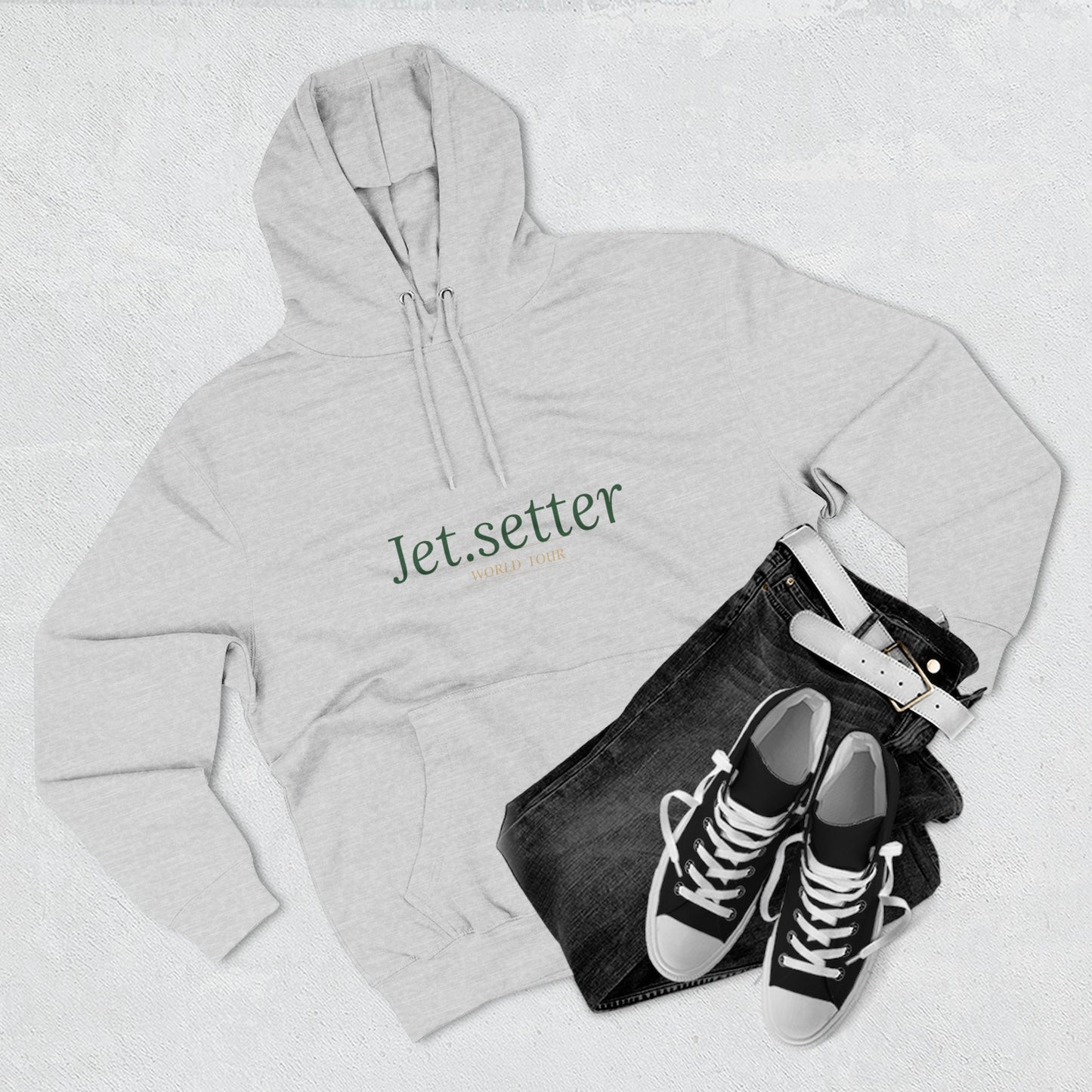Jet.setter™ World Tour Hoodie — Ash Grey